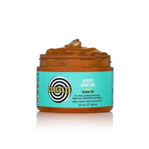 CurlDaze Shine Gel with Kukui 12 fl oz - Imperfect Container