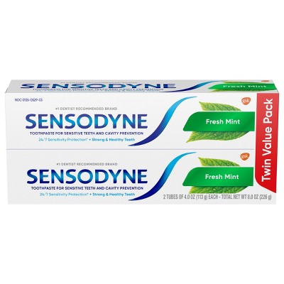 Sensodyne-Fresh-Mint-Sensitivity-Protection-2pk-Toothpaste-Imperfect-Box-Toothpaste