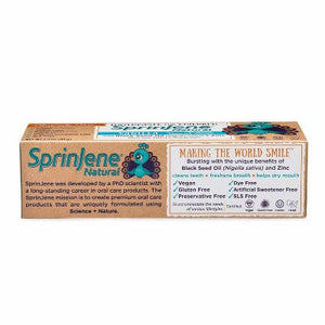 SprinJene Natural Kids Fluoride-Free Toothpaste Vanilla 3.5oz - Imperfect Box