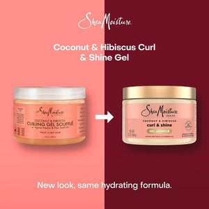 SheaMoisture Coconut and Hibiscus Curling Gel For Thick Curly Hair 12oz