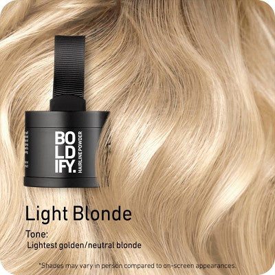 BOLDIFY Root Touch Up Powder with Brush, Light Blonde