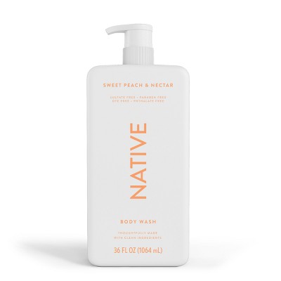Native Body Wash for Women & Men Sweet Peach & Nectar 36 fl oz