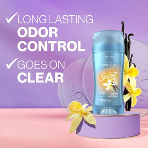 Secret Invisible Solid Antiperspirant & Deodorant Vanilla Scent 2.6oz