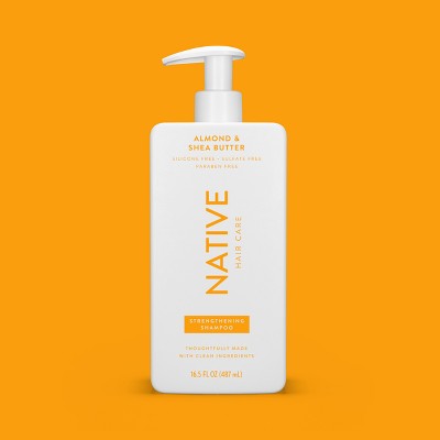 Native Vegan Strengthening Shampoo with Almond & Shea Butter 16.5 fl oz