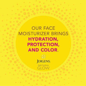 Jergens Glow Face Moisturizer Self Tanner Daily Sunscreen SPF 20 2 fl oz - Imperfect Box