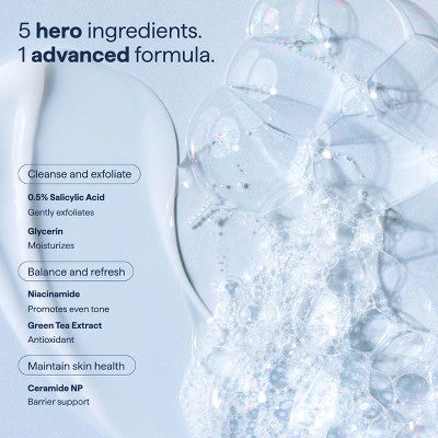 Remedy Skin Gel-to-Foam Gentle Exfoliating Cleanser 12 fl oz - Small Amount Missing
