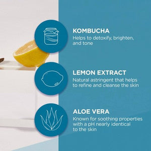 Andalou Naturals Clear Skin Citrus Kombucha Cleansing Gel 6 fl oz - New