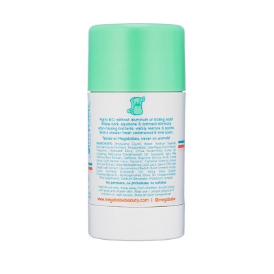 Megababe Soapy Pits Daily Solid Deodorant 2.6oz