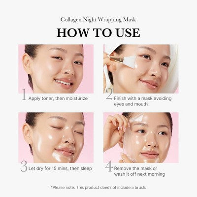 medicube Collagen Night Wrapping Face Mask Korean Skincare 2.53 fl oz - Missing Box
