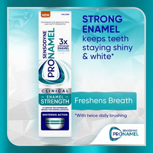 Sensodyne Pronamel Clinical Enamel Strengthening and Whitening Toothpaste 3.4oz 3-Pack