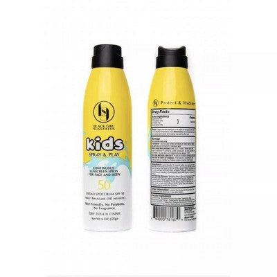 Black Girl Sunscreen Kids Spray & Play SPF 50 6oz - Imperfect Container