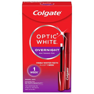 Colgate Optic White Overnight Teeth Whitening Pen Gel 0.08 fl oz/21 - Imperfect Box