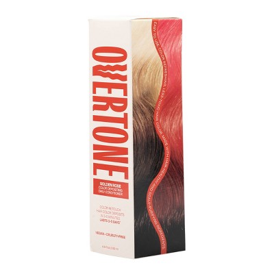Overtone Golden Rose Daily Conditioner Semi-Permanent Rose Gold Hair Color 4.5 oz - New