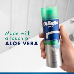 Gillette Series Sensitive Soothing Aloe Vera Men's Shave Gel 7oz 2-Pack