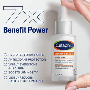Cetaphil Brightening Vitamin C Face Serum 1fl oz - New
