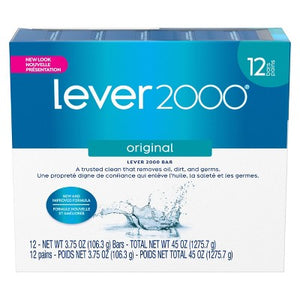 Lever 2000 Original Scent Bar Soap 3.75oz 12-Pack