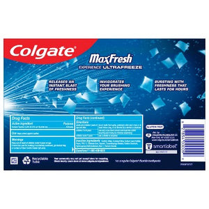 Colgate Max Fresh Toothpaste Cool Mint 6.3oz 3-Pack - Imperfect Box