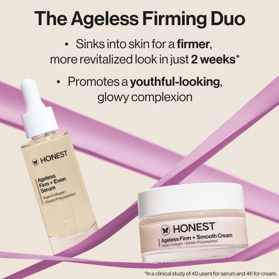 Honest Beauty Ageless Firm and Smooth Cream with Vegan Collagen and Hyaluronic Acid 1.7 fl oz - No Box