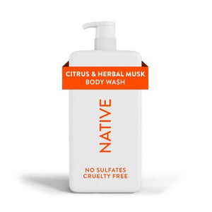 Native Body Wash for Men & Women Citrus & Herbal Musk 36 fl oz