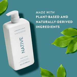 Native Body Wash Cashmere & Rain Sulfate Free with Pump 36 fl oz