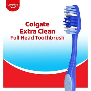 Colgate Extra Clean Full Head Toothbrush Medium 6ct - Imperfect Box