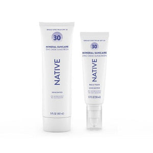 Native Mineral Sunscreen Unscented SPF 30 5 fl oz - New