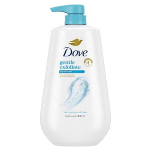 Dove Gentle Exfoliating Body Wash Pump 30.6 fl oz - Imperfect Container