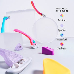 Billie Women's Malibu Razor Kit 1 Handle + Magnetic Holder + 2 Blade Refills