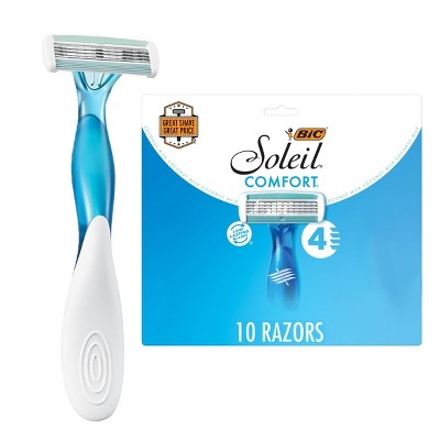BIC Soleil Comfort Women's 4-Blade Disposable Razor 10ct