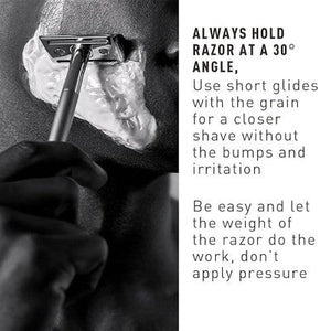 Bevel Mens Safety Razor with 10 Double Edge Blade Refills
