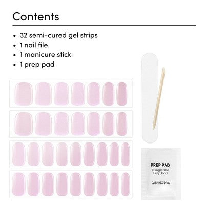 Dashing Diva Glaze Semi-Cured Gel Nail Polish Strips Unicorn Glaze 32ct
