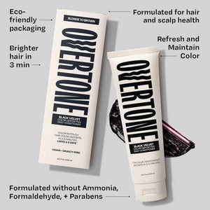 Overtone Black Velvet Semi-Permanent Hair Color Conditioner 4.5 oz