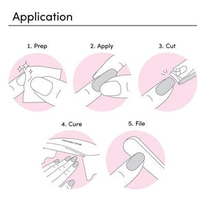 Dashing Diva Glaze Semi-Cured Gel Nail Polish Strips Baila con Fuego 32ct