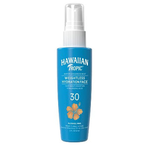 Hawaiian Tropic Weightless Hydration Water Face Mist Sunscreen SPF 30 2.1oz