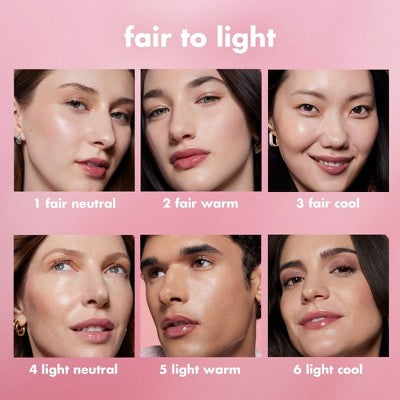 e.l.f. Halo Glow Skin Tint Foundation Mineral SPF 50 6 Light Cool 1 fl oz - Imperfect Box