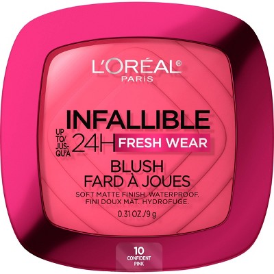 L'Oreal-Paris-Infallible-24H-Fresh-Wear-Blush-Powder-10-Confident-Pink-Blushes-&-Bronzers