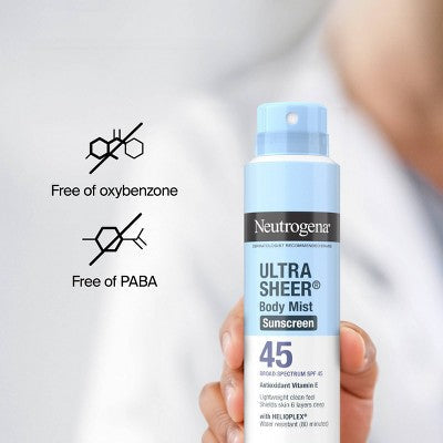 Neutrogena Ultra Sheer Spray Twin Pack SPF 45 Sunscreen