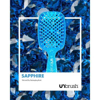 UNbrush Detangler Hair Brush Glitter Sapphire