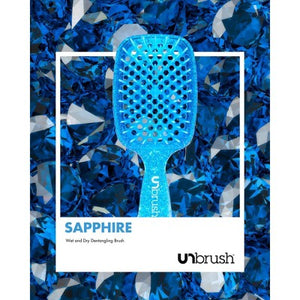 UNbrush Detangler Hair Brush Glitter Sapphire
