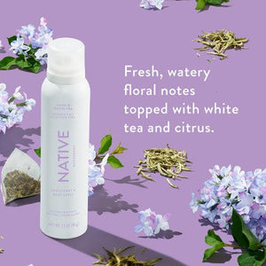 Native Spray Deodorant Lilac & White Tea Aluminum-Free 3.5oz