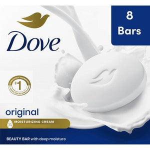 Dove Beauty White Moisturizing Beauty Bar Soap 8-Pack