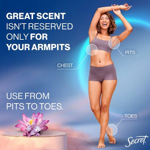 Secret Whole Body Deodorant Spray Lilac & Waterlily Aluminum-Free 3.5oz