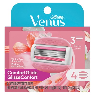 Venus Comfortglide White Tea Women's Razor Blade Refills 4ct