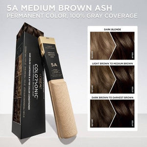 L'Oreal Paris Colorsonic Permanent Hair Color Cartridge  Medium Brown Ash 5A - Missing Box