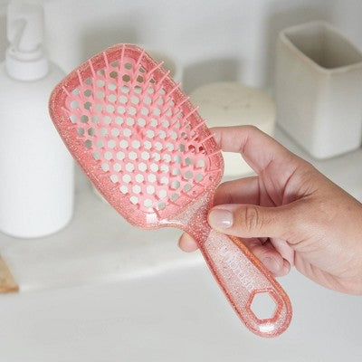 UNbrush Detangler Hair Brush Glitter Ruby