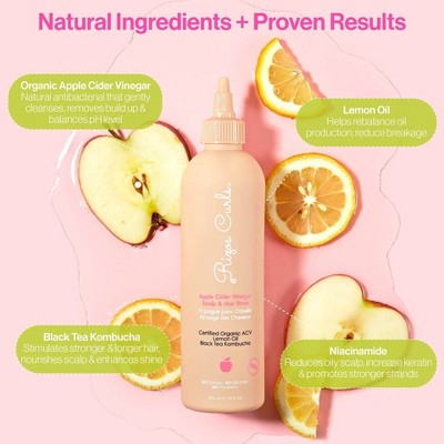 Rizos Curls Apple Cider Vinegar Scalp & Hair Rinse 10 fl oz - New