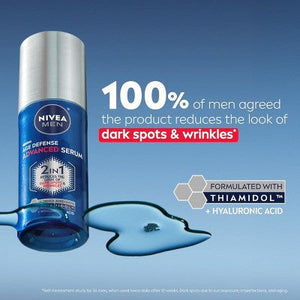 NIVEA Men Age Defense Advanced Face Serum 1.0 fl oz Imperfect Box