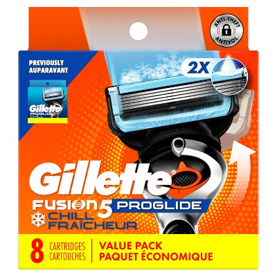 Gillette ProGlide Chill Razor Refills for Men 8 Blade Refills