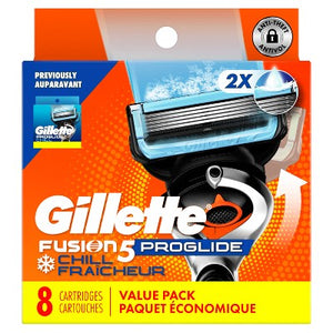Gillette ProGlide Chill Razor Refills for Men 8 Blade Refills