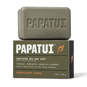 Papatui Enriching Men Bar Soap Sandalwood Suede 7oz - New